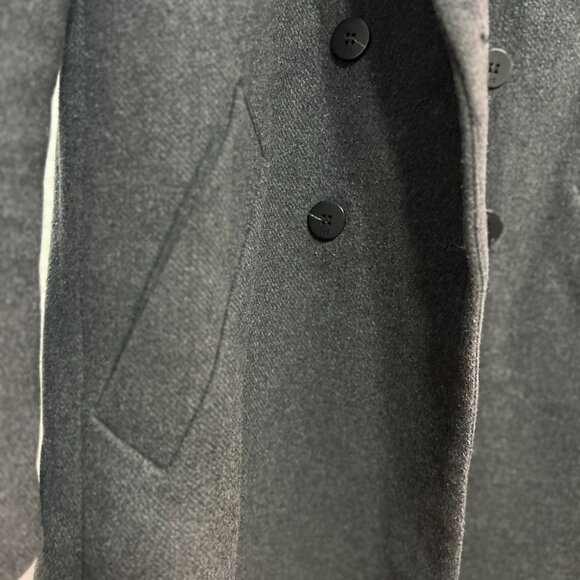 Zara TRF Double Breasted Wool Blend Coat - Picture 7 of 7